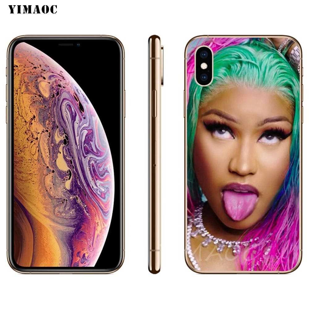 YIMAOC Nicki Minaj mi reina suave TPU funda de silicona para iPhone 7 6 6 S Plus 5 5S SE X XS X Max XR Coque de casos