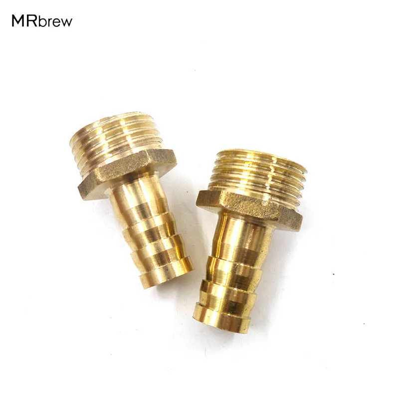 2pcs/lot Plate Chiller Adapter , 12mm hose barb Brass Garden Hose