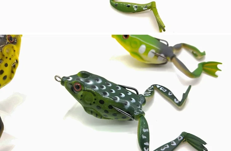 5pcs/BOX 5.5cm 15g Frog Fishing Lures Kit Snakehead Lure Topwater Floating Ray Frog Artificial Bait pesca isca Killer Carp