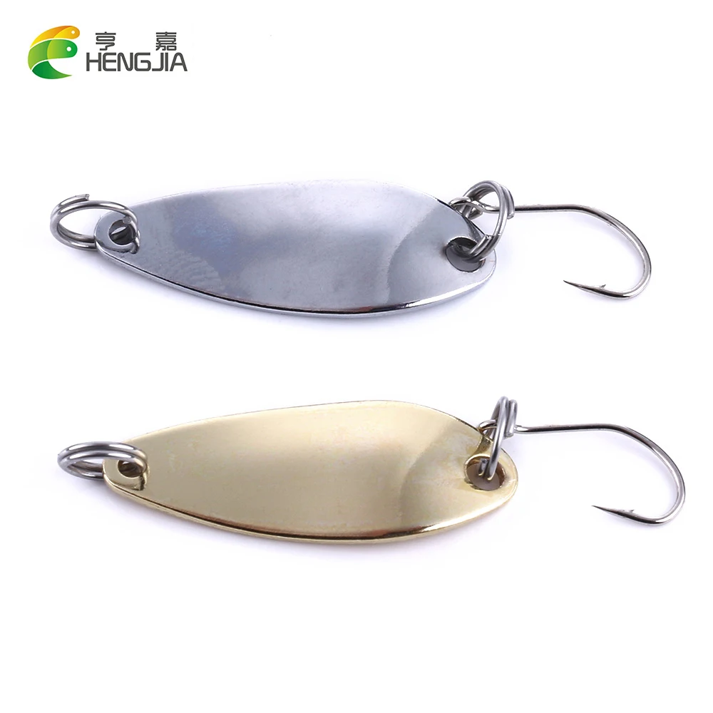 

HENGJIA 1PC 3cm/2.5g sequin mini spoon fishing lures hard metal wobbler bait artificial pesca fishing tackle