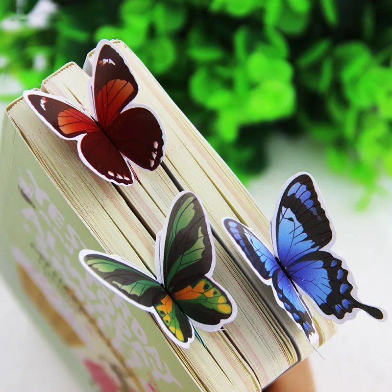 

14 Pcs/lot Korea Stationery Korean Cute Butterfly Bookmark Exquisite Gift Paper Bookmark Bookmark Animals