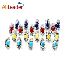 Кольца для волос, аксессуары для дредлока, металлические бусины для дредов, микро кольцо, 7 мм, дреды для наращивания волос, 10 шт./лот