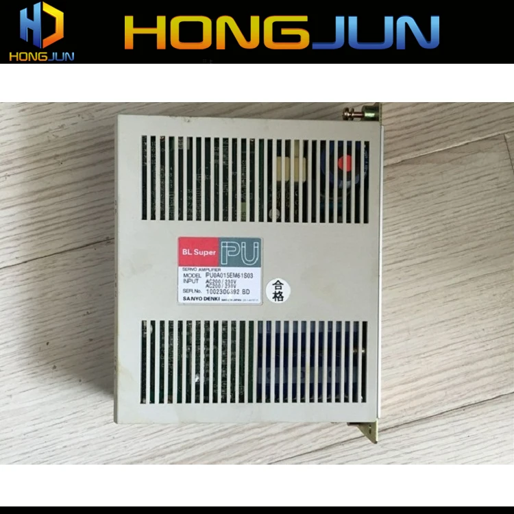 Б/у 90% Новый сервопривод Sanyo denki 200 Вт PU0A015EM61S03 хорошее состояние хорошо