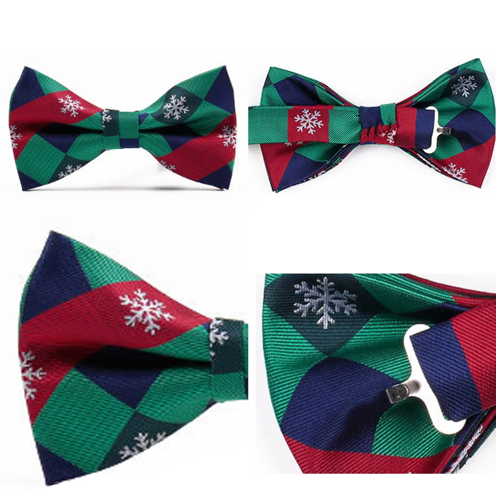 1PC New Bow Ties for Men Christmas Tree Bowties For Mens Wedding Cravat Butterfly Tie Casual Fashion Bowknot Bowties Men Gifts