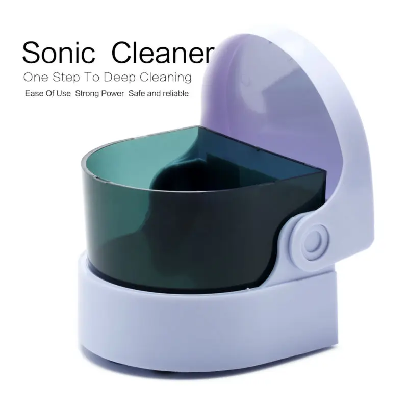 Mini Ultrasonic Cleaner For Coin Ring Jewelry Denture Cleaning Sonic