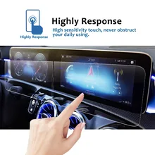 RUIYA (2Packs) screen protective film for Mercedes Benz A-Class w177 10.25inch car navigation screen,9H tempered glass protector