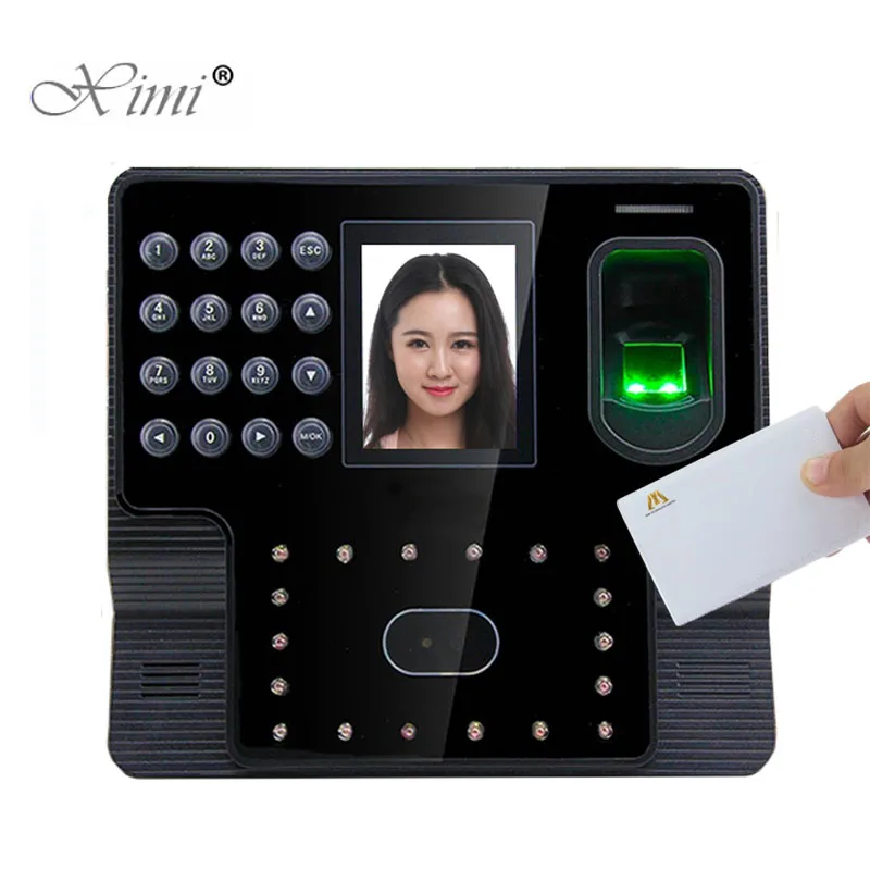 

TCP/IP USB Face And Fingerprint Time Attendance Time Clock With MF IC Card Reader 3" Color Screen Iface102 Facia Time Attendance