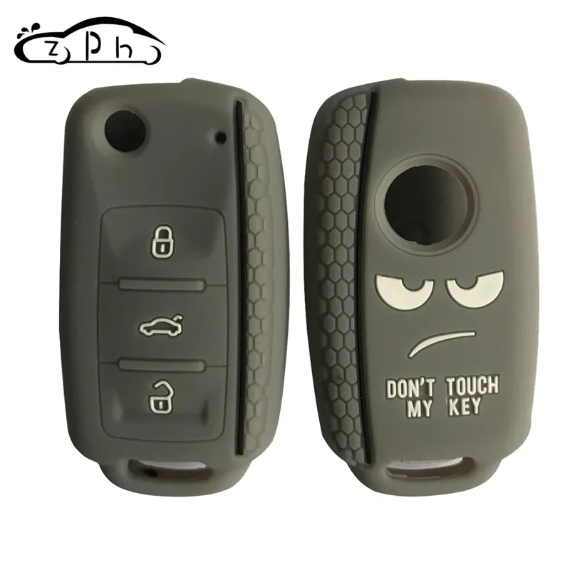 Dont Touch My Key силиконовый дистанционный колпачок для VW Caddy Golf Jetta Polo Passat Scirocco Tiguan для Skoda Octavia Seat