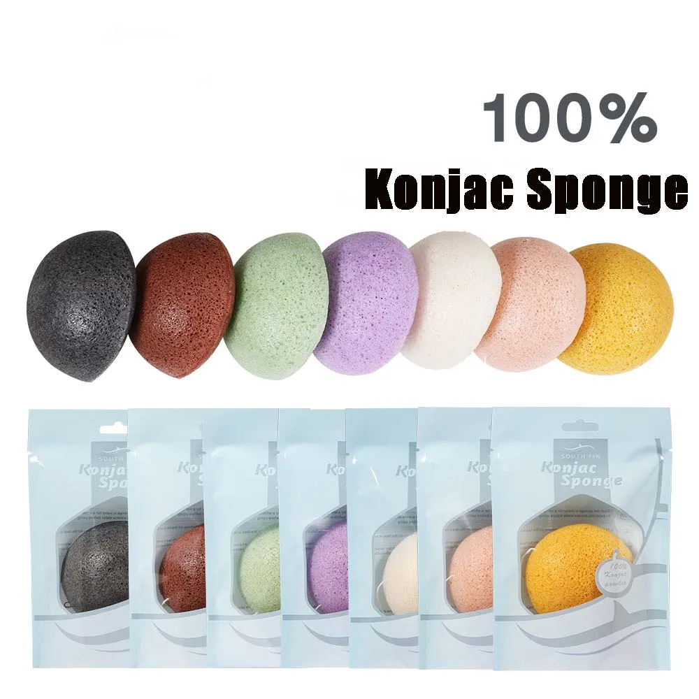 

1 PC Facial Puff Face Cleanse Washing Sponge Konjac Konnyaku Exfoliator Cleansing Sponge Facial Care Makeup Accessorices