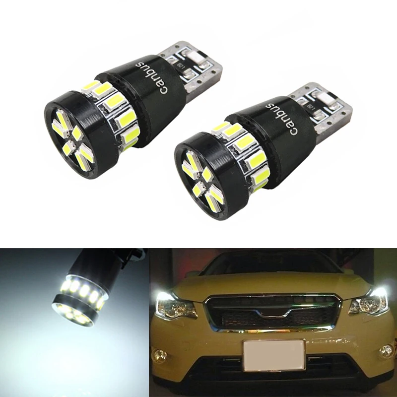 

DOTAATDW 2x Canbus LED T10 W5W Clearance Parking Light Wedge Light For Subaru impreza legacy xv forester Outback Tribeca Fiat