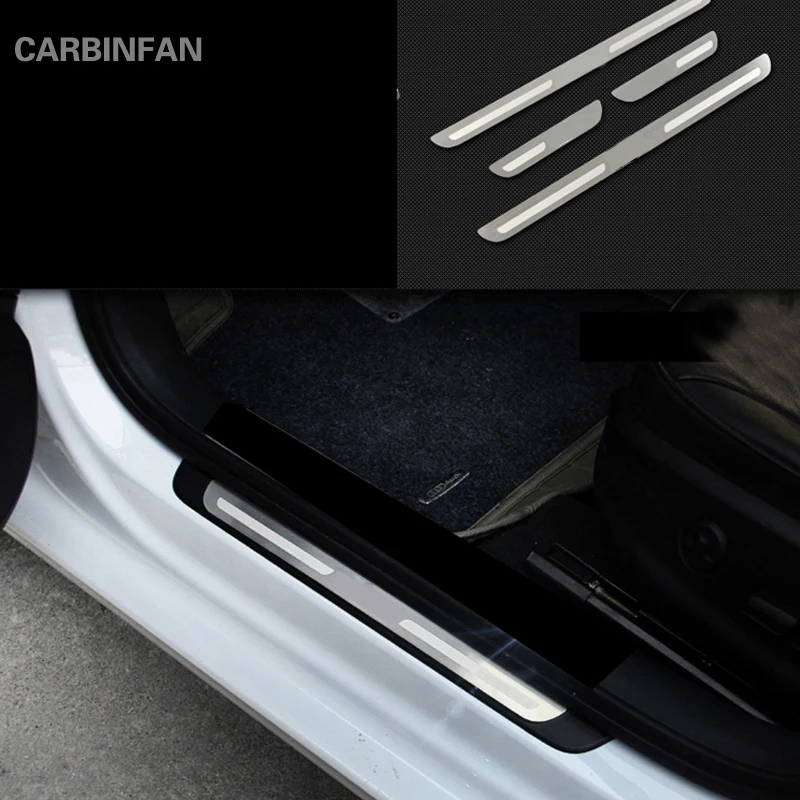 Автомобильный Стайлинг, Накладка на порог из нержавеющей стали, накладки на пороги, защитные наклейки для Audi A3 C99