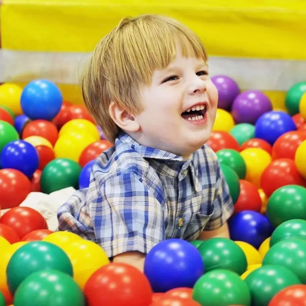 

300 Pcs/Lot Eco-Friendly Plastic Ocean Ball Colorful Balls for The Dry Pool Ball Pits Soft Baby Kids Toys Outdoor Fun Sports