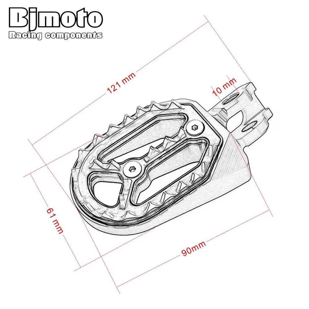 Подножки для питбайка подножки педалей Suzuki RM250 RMZ450 2010 2011 2012 2013 2014 2015|motorbike foot pegs|foot