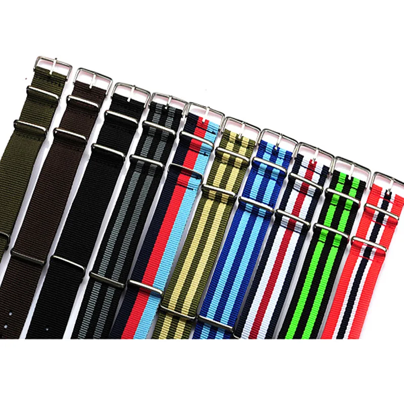 New Arrived wholesale 10pcs/lot 22MM nylon watchband waterproof Straps