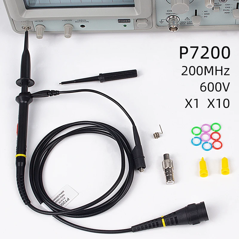 Полоса пропускания зонда осциллографа 200 МГц, высокое напряжение 600 на осциллограф для разъема сменного сопла
