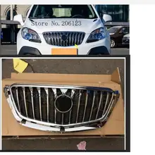 ABS Хром передний бампер Верхняя решетка радиатора гриль подходит для Buick Encore 2013- 1 шт. с логотипом