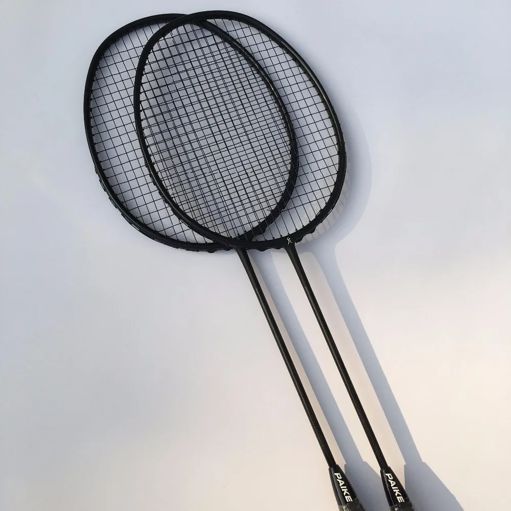 1 pc Free shipping BLACK woven badminton racket 100 carbon fiber