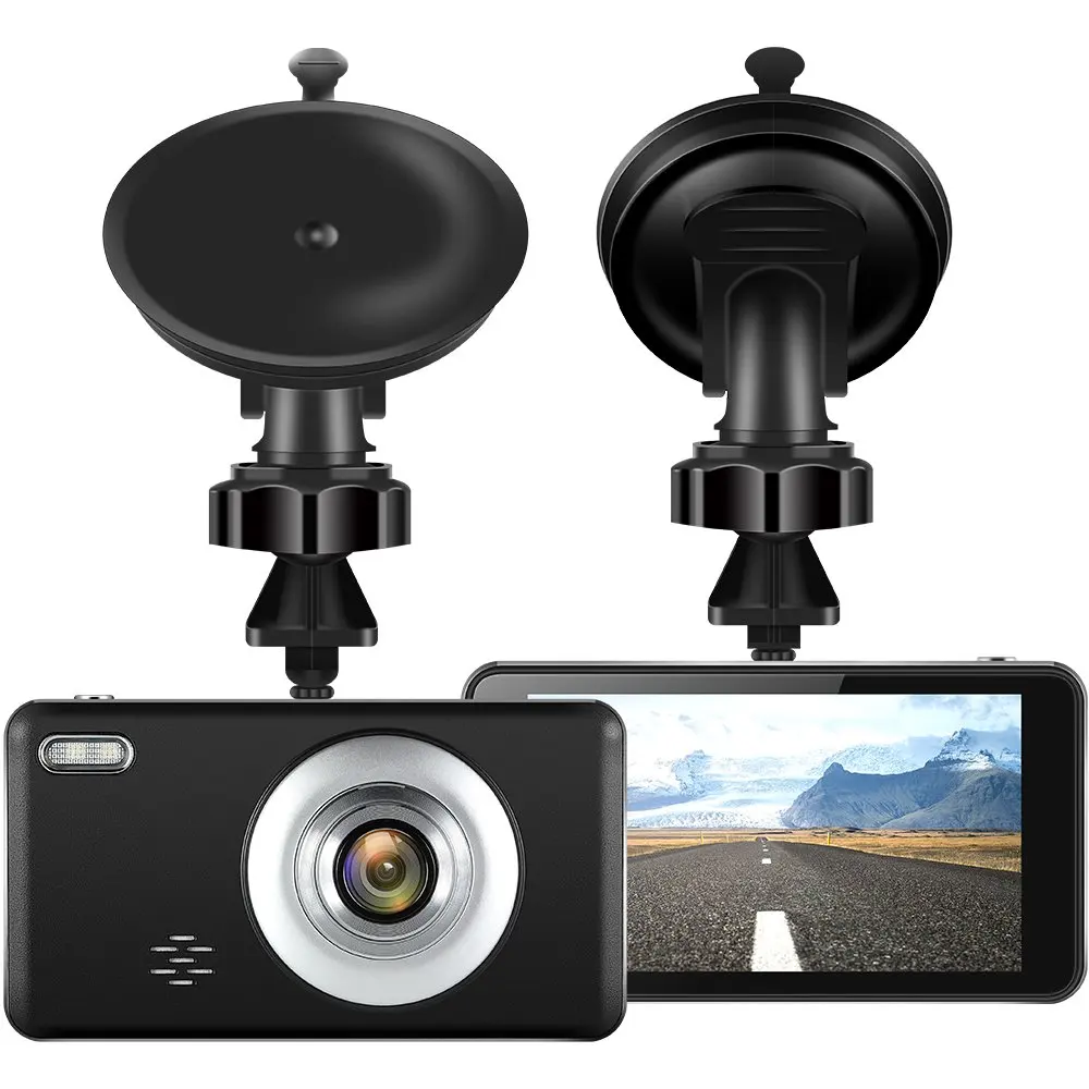 

4 inch Car DVR 1080P FHD 170 Degree Wide Angle Dashboard Camcorder Black Box Screen Night Vision DVR Rear Camera Motion