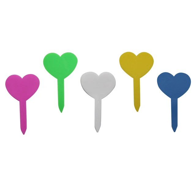 Szív Alakú Műanyag Címkék Dekoráció Címke Kerti Palánták Cserepes Virágok Növények Osztályozási Jelző Eszközök 30 Db - Image 5