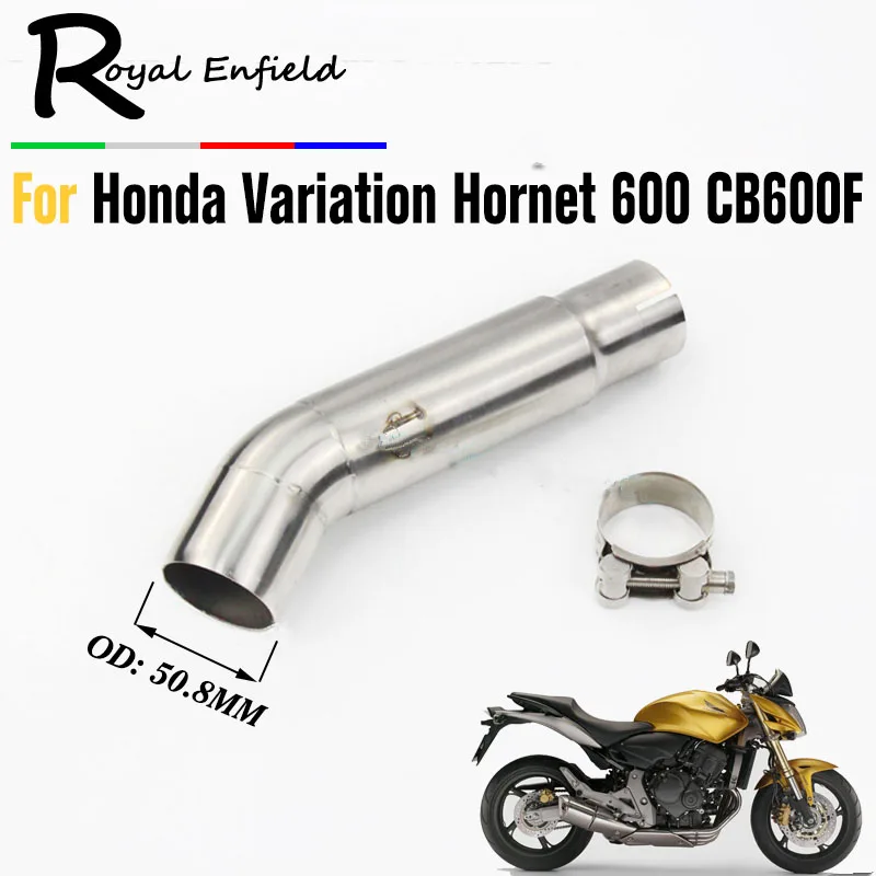 For Honda Hornet 600 Motorcycle Exhaust Pipe Escape Modified Middle Pipe Muffler Slip On For Honda Variation Hornet 600 CB600F цена For Honda Hornet 600 Motorcycle Exhaust Pipe Escape Modified Middle Pipe Muffler Slip On For Honda Variation Hornet 600 CB600F цены онлайн