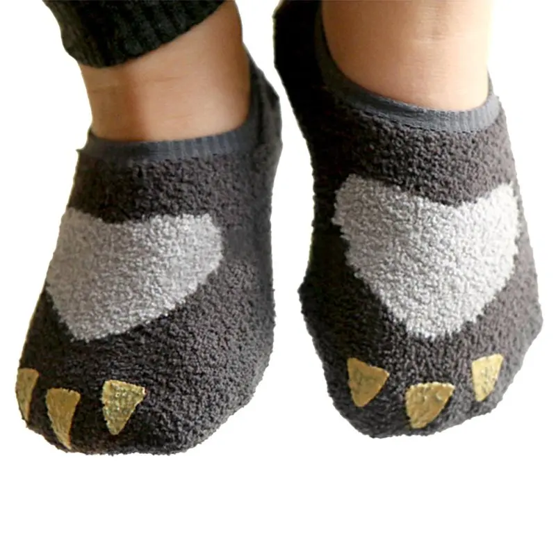 

Cute Toddler Baby Girl Warm Coral Velvet non slip Socks Slipper Shoes Boots