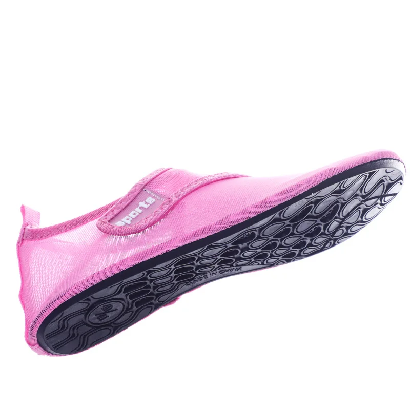 Женская и мужская водонепроницаемая обувь из мягкой дышащей сетки, легкая, босиком кожа, спортивная обувь для плавания, Уличная обувь - Цвет: Pink 42 43 Size