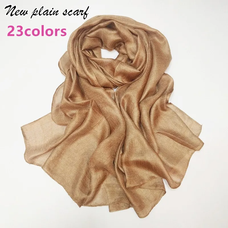 

Luxury Women plain scarf/scarves fashion silklike cosy muslim head scarfs hijab big size echarpe wraps muffler hot sale