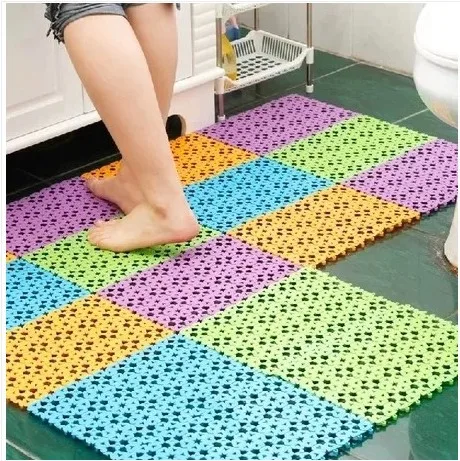 20 30cm Peach Mosaic Bath Mat Candy Color Free Mosaic Bathmats