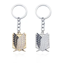 Ataque Anime En Titán Shingeki No Kyojin Llavero Cosplay Wings of Liberty llavero Llaveros Llaveros Anillos Titular de Esmalte Blanco