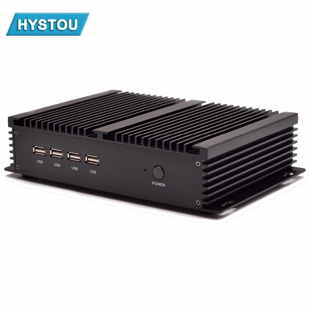 Intel Core i5 3317u промышленный ПК 1007u безвентиляторный мини Windows 10 TV Box HDMI 4 RS232 Dual NIC 2 LAN 8 USB