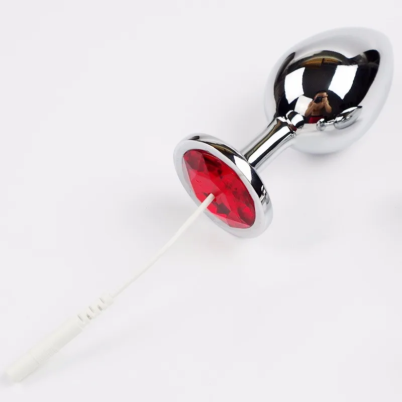 Electric-Shock-Anal-Plug-Urethral-Plug-Cock-Ring-Electro-Penis-Enis-Nipple-Clamp-DIY-Sex