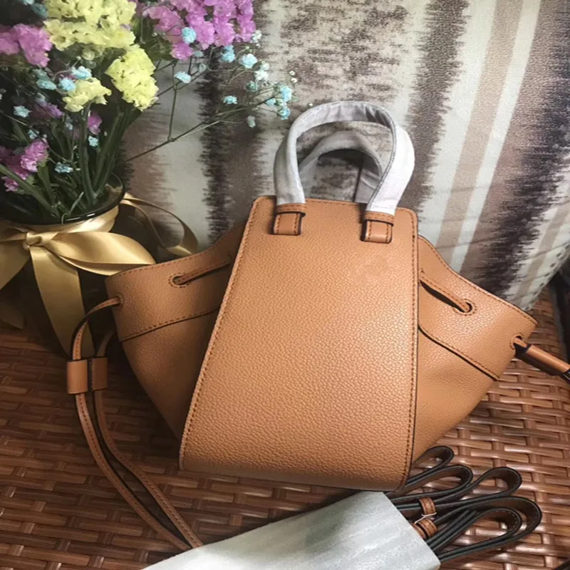 

2019 New arrival Genuine Leather Women's bag Shoulder bag Crossbody Small handbag Litchi pattern Shell bag Hammock bag