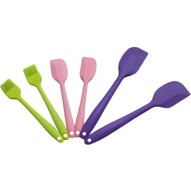 Facemile 6pcs Kitchen Cooking Silicone Batter Spatula Kitchen Utensil