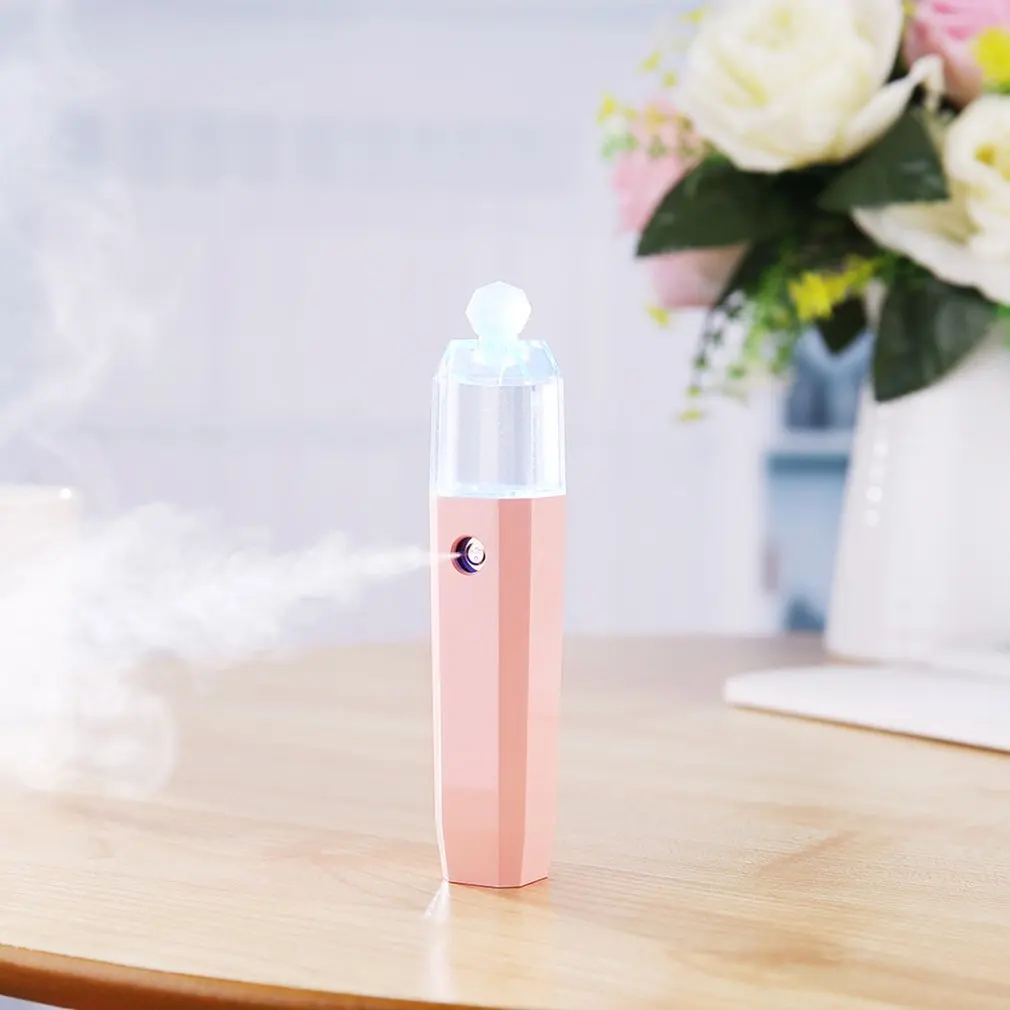 

Usb Charging Portable Diamond Nano Spray Replenishment Instrument Facial Moisturizing Recharge Hand Hung Humidifier