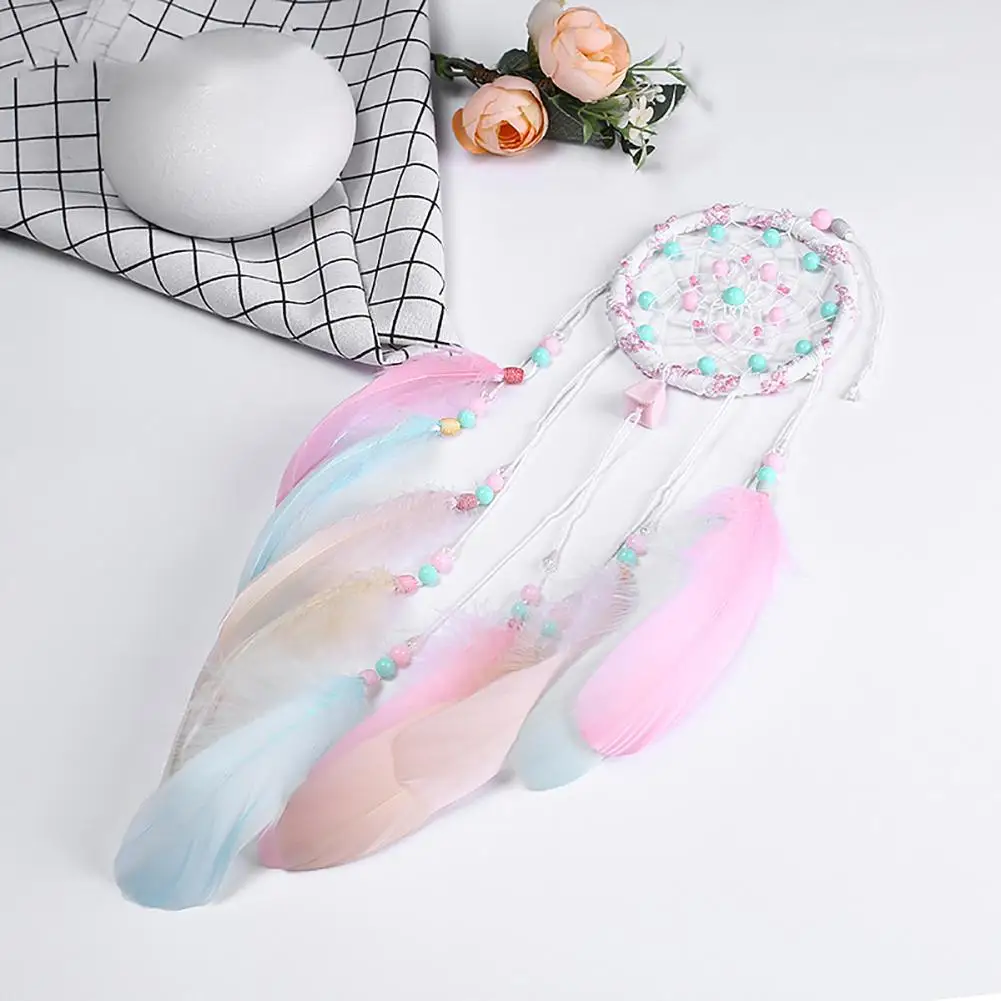 Colorful Decorative Dream Catcher Wall Hanging Dreamcatcher Pendant Creative Car Hanging Kids Room Home Wind Chimes Decorations