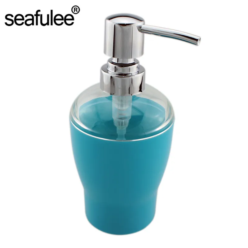 Acrylic Lotion Liquid Soap Dispenser Pump Bottle Kitchen Bathroom Acrylic Lotion Liquid Soap Dispenser Pump Bottle Kitchen Bathroom Countertops Accessory 10 Oz Light Blue In Dispensers From Home Improvement