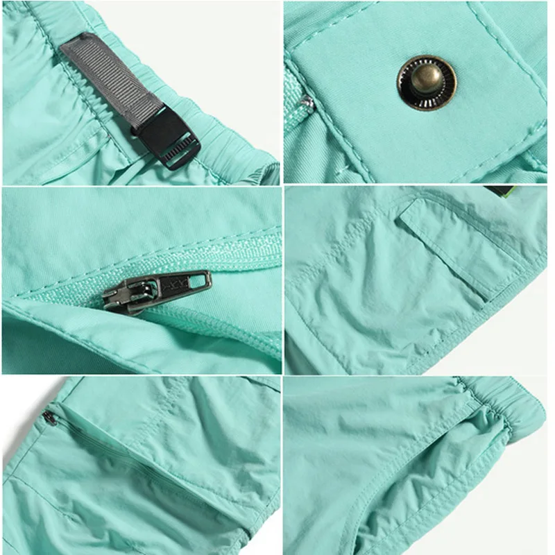 El Ártico luz primavera y otoño verano Mujer secado rápido veinte minutos Pantalones senderismo Pesca trekking transpirable Anti uv femenino