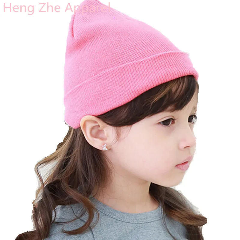 candy color knit beanies for all age over 2 years unisex men women caps outdoor adult wear hats hi-pop wear hat accessories 