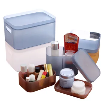 

Transparent Plastic Storage Box for Cosmetics Jewelry Collection Cassette Cover jewelry Storage Case Home Storage Organization