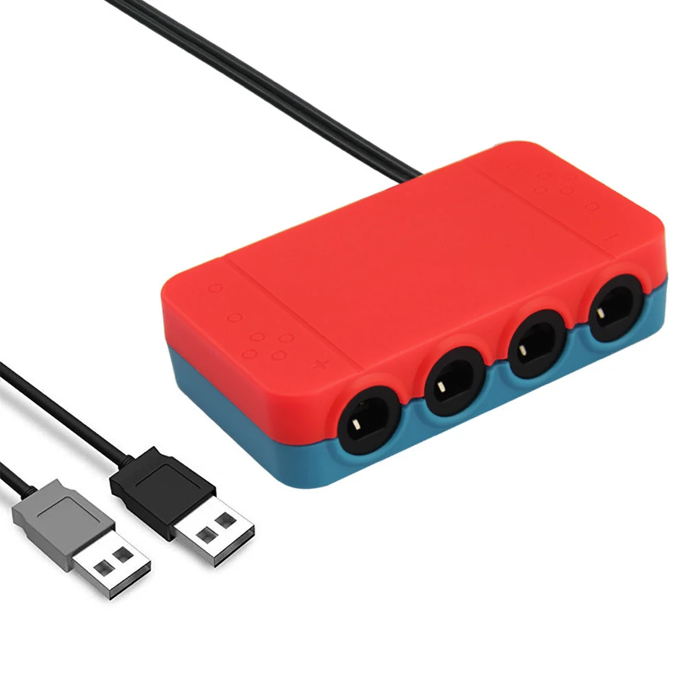 Новый адаптер для контроллера GameCube 4 порта для nintendo Switch wii и PC USB Новый TURBO