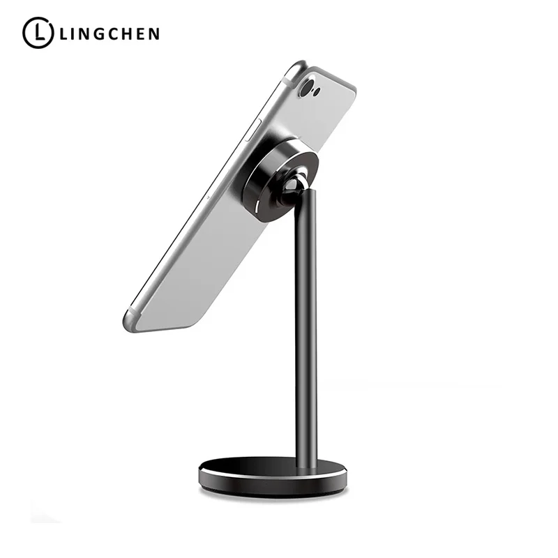 LINGCHEN font b Phone b font Holder Magnetic Desk Stand For Universal Mobile font b Phone