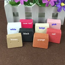 100 шт., 3,5*2,5 см, крафт-бумага, шпильки для ушей, бирка для ювелирных изделий, открытка, серьги, крафт-бумага, бирка, кольцо для ушей, бумажные бирки, ценники