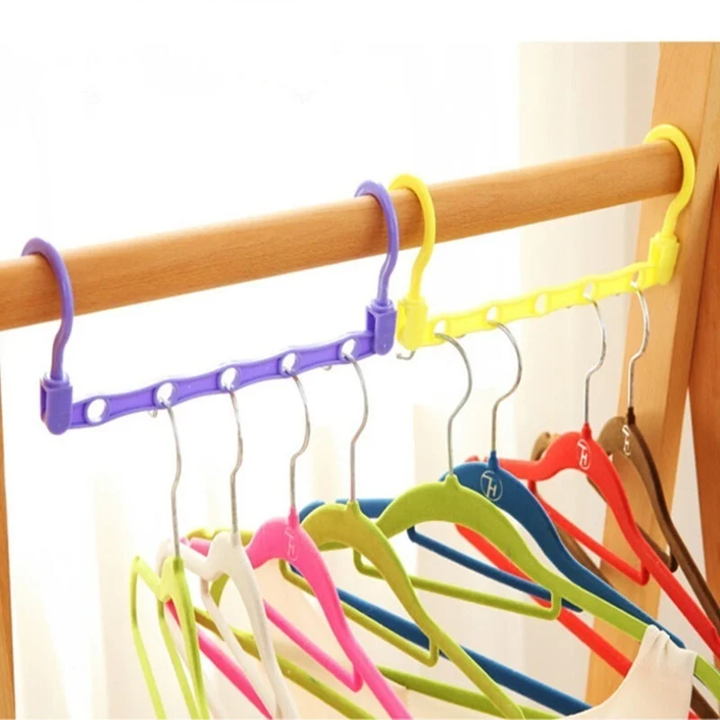 

Creative multifunctional hanger support ring hanger clothes storage rack
