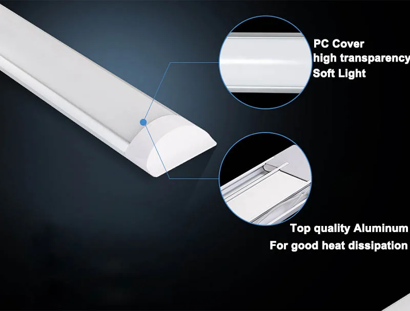  2019 Hot sale Led Tube Light Led Fluorescent Lamp Clean Purification Tube Light 4ft 36W 1200mm Flat - 32806871607