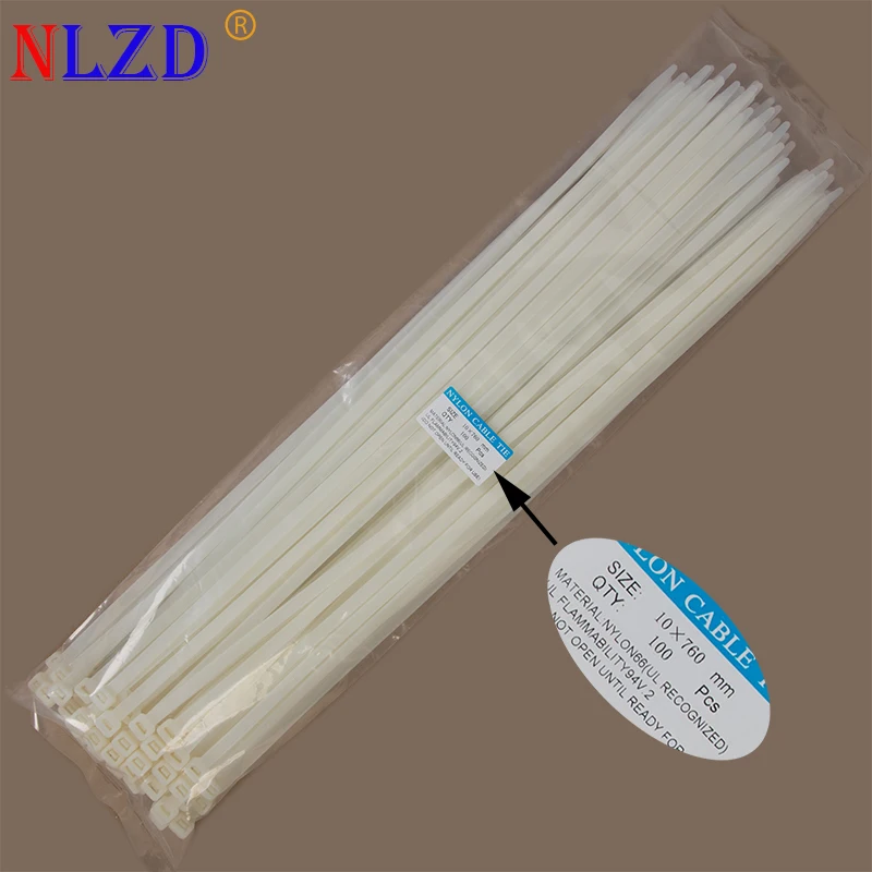 UL Certified 800N Binding force Self locking Plastic Nylon Cable Ties