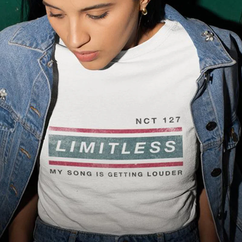 

NCT 127 T-Shirt Women Men Nct Neo Culture Technology T Shirts My Song Is Getting Louder Kpop Korean Clothes Unisex XXXL