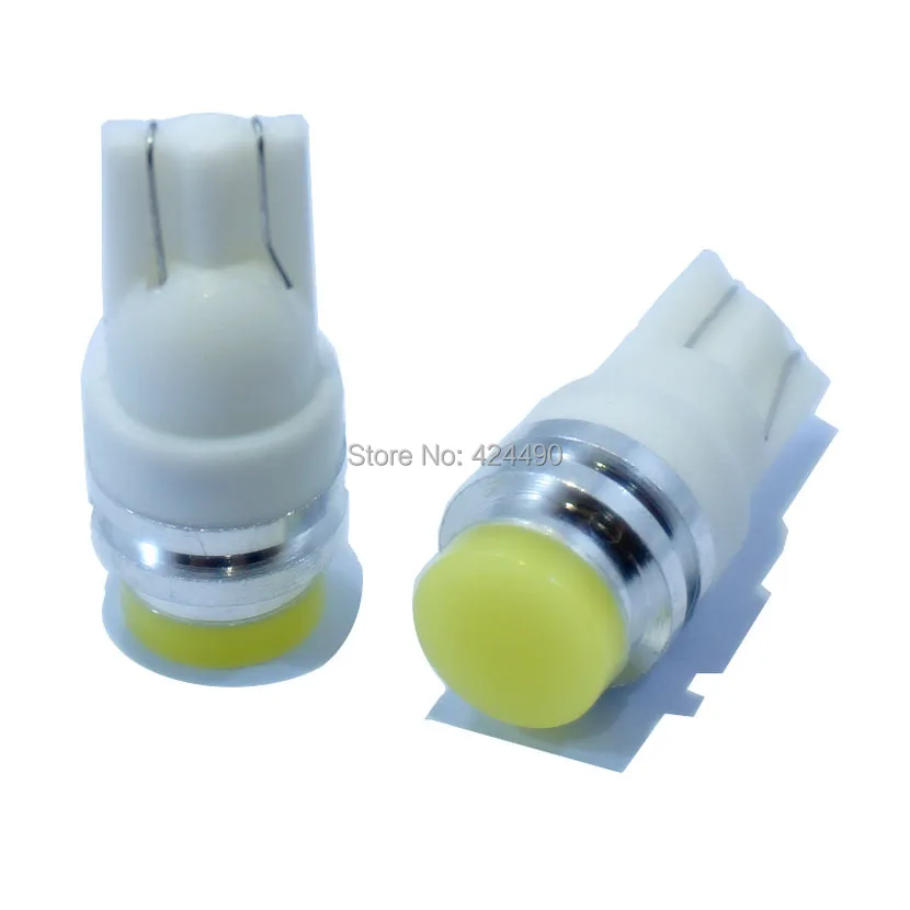 4 шт. супер яркий T10 194 168 W5W Авто Led COB 1W внутренний светильник боковой дверные