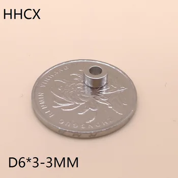

10pcs/lot Ring magnet 6x3 mm Hole 3mm N35 Strong NdFeB magnet 6*3 mm Permanent Neodymium magnet 6mm x 3mm 6x3-3