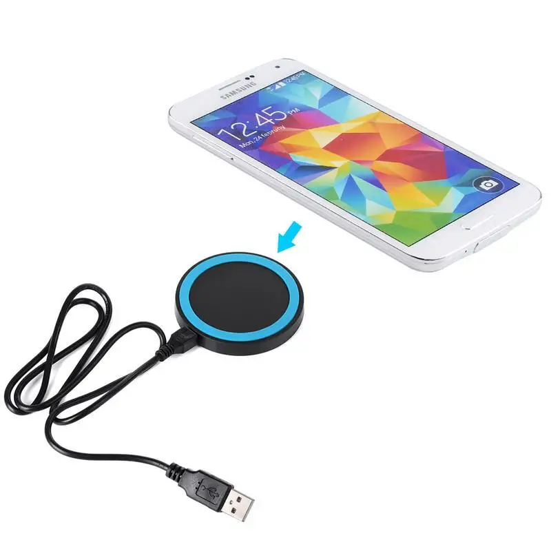 QI включен Беспроводной Мощность Зарядное устройство индуктивной зарядки pad-станции для Samsung Note 3 Примечание 2 S3 S4 i9500 S5 Nexus 5 Lumia 920 HTC