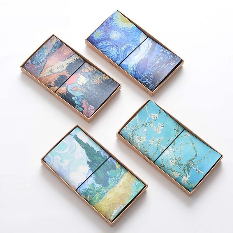 

JOUDOO Vintage Van Gogh Painting Notebook PU Leather Cover Planner Travel Journal Diary Note Book Composition Binding Notepad